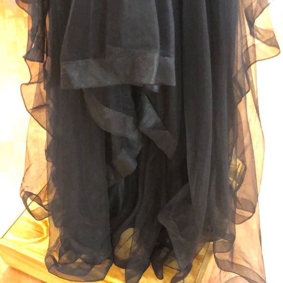 ⭐️SOLD⭐️ Black prom dress with mini rhinestones - Picture 3 of 8